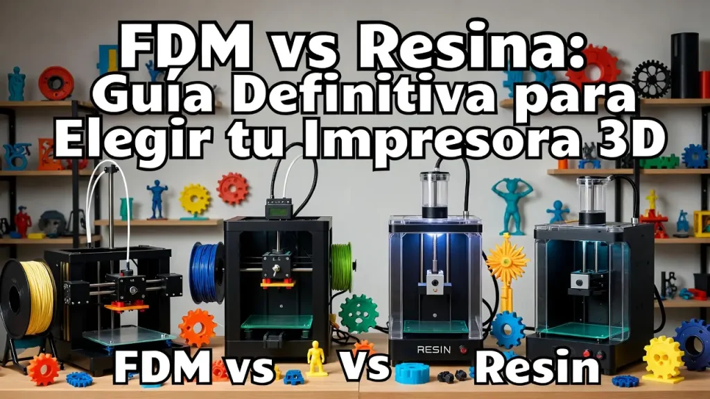 FDM vs Resina: Guía Definitiva para Elegir tu Impresora 3D