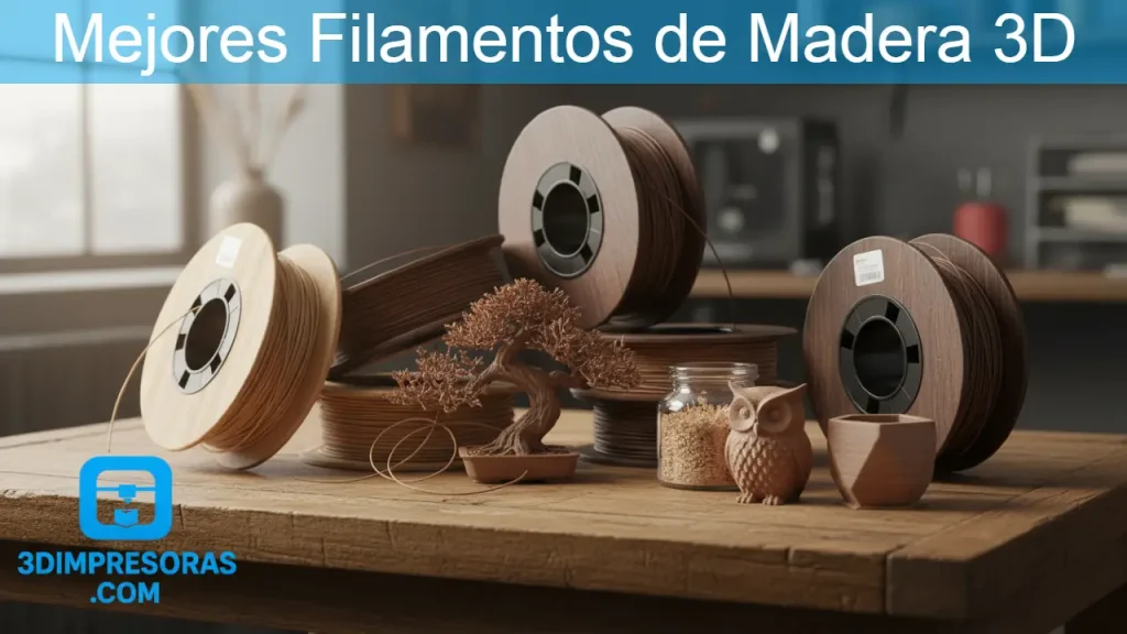 Mejores Filamentos de Madera 3D