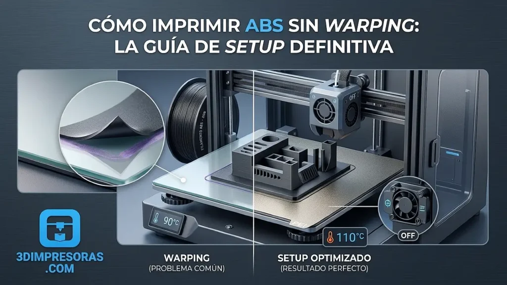 Cómo imprimir ABS sin warping: guía definitiva de configuración