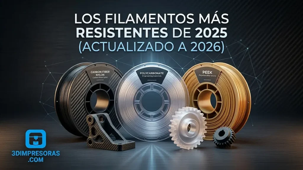 Los filamentos más resistentes de 2025 (actualizado a 2026)