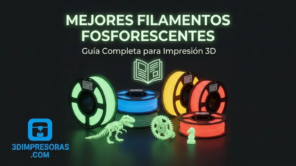 Mejores filamentos fosforescentes: guía completa para impresión 3D