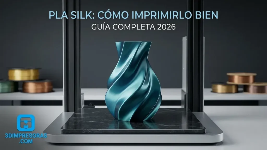 PLA Silk: cómo imprimirlo bien - Guía completa 2026